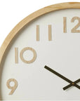 Leonard Wall Clock - Natural/White