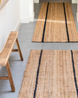 Zebra Bailey Stripe Jute Runner
