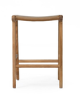 Paloma Flat Leather Saddle Stool