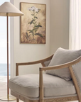 Hunter Leather and Brass Floor Lamp