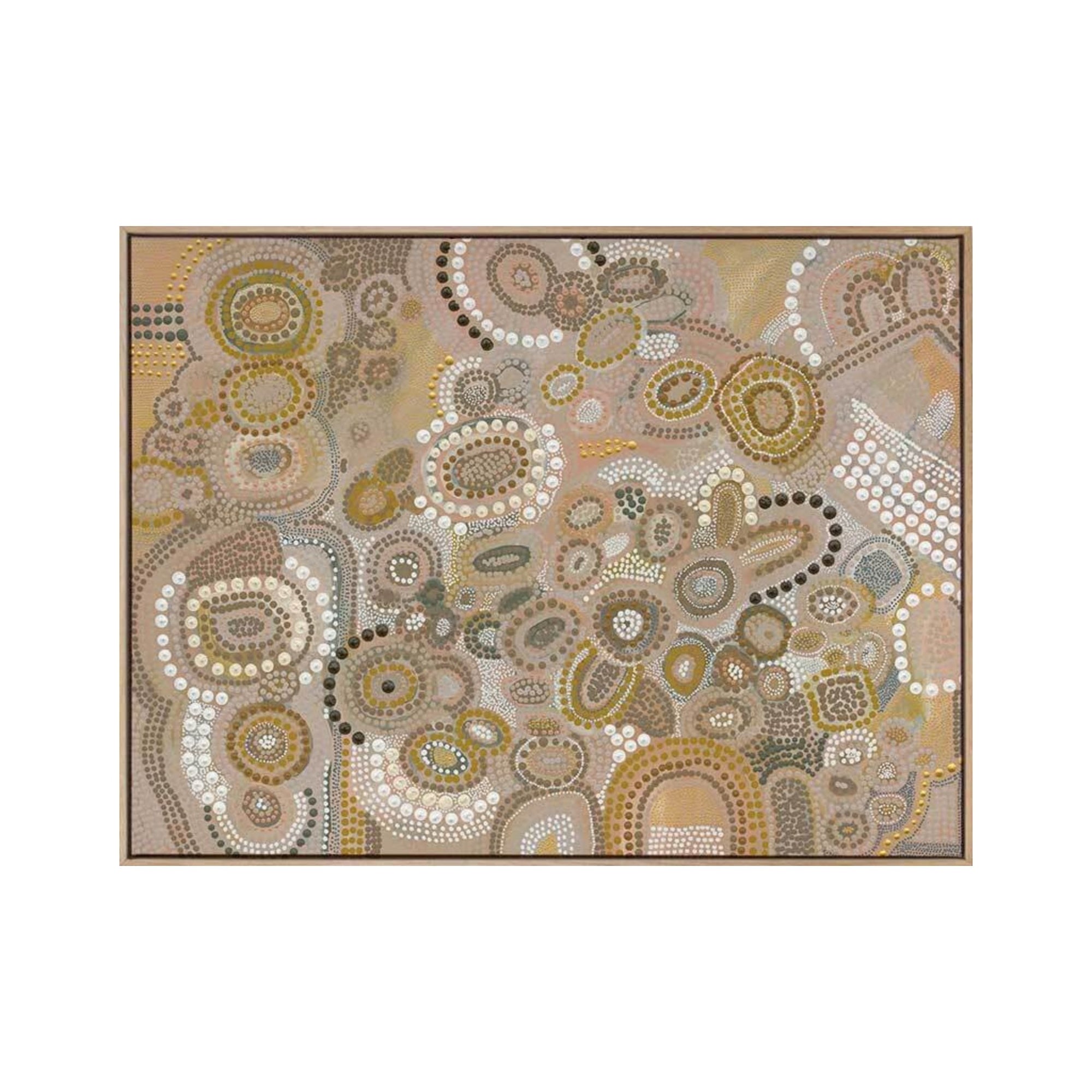 Aboriginal Art Collection - Nganhali Canvas Art Print