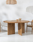Avus Round Dining Table in Natural
