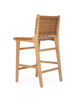 Paloma Woven Leather Backed Counter Stool