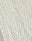 J+J Honeycomb Jute White Rug