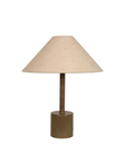 Easton Collins Table Lamp - Olive Green - Ecru