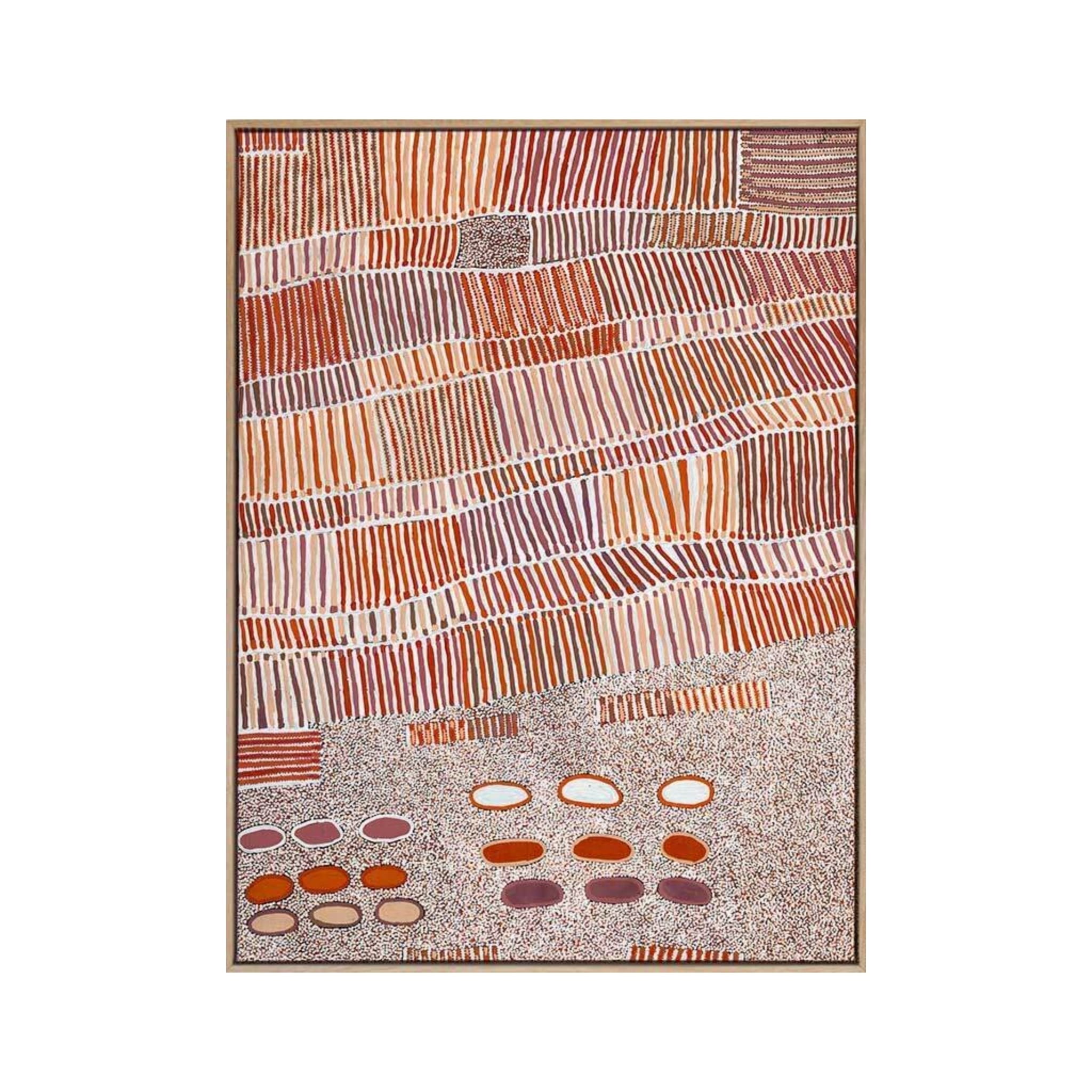 Aboriginal Collection - Lupul Red Canvas Art Print