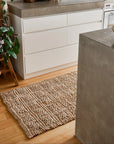 Zebra Armstrong Natural Tile Jute Runner