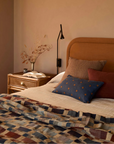 Bonita Indigo Pure Linen Cushion