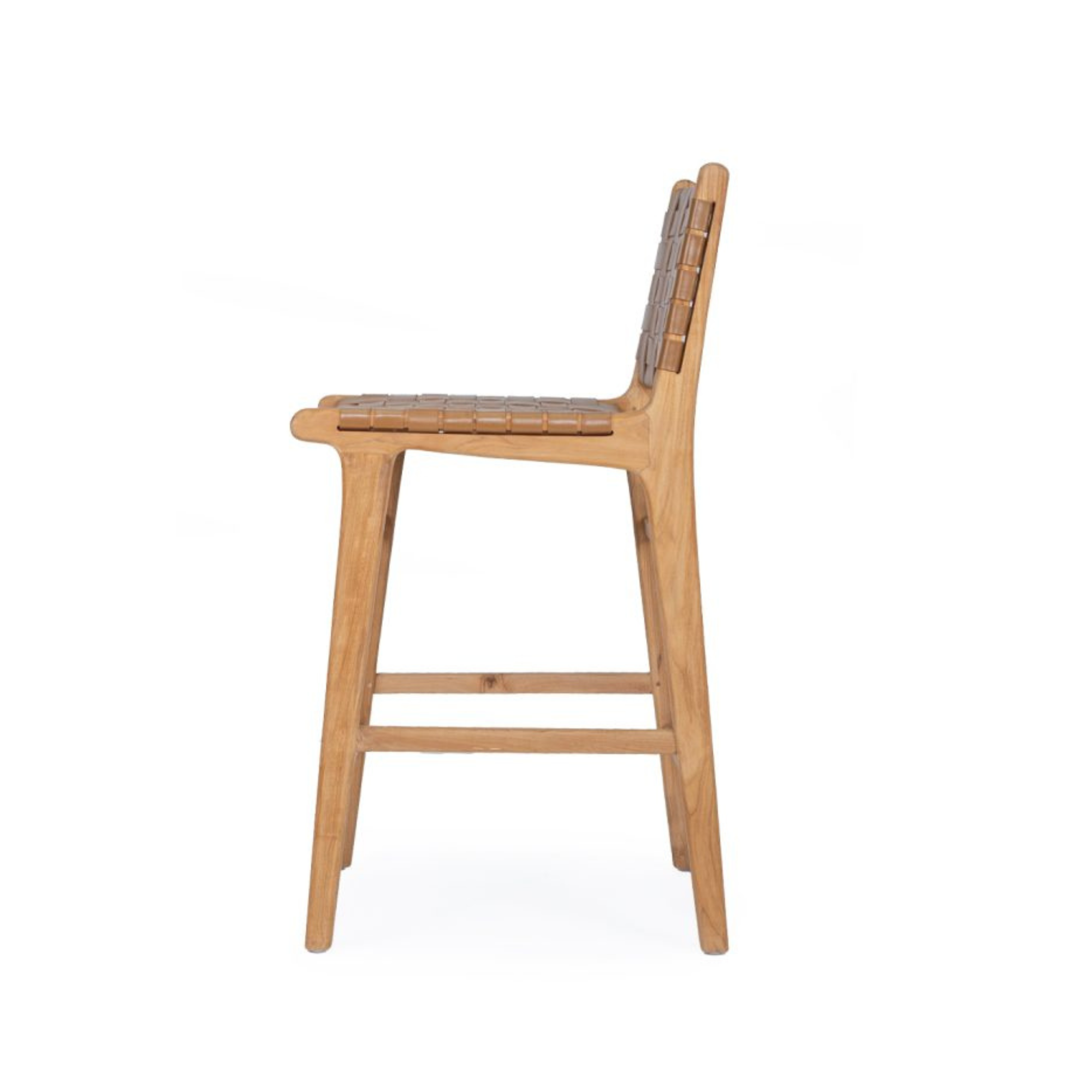 Paloma Woven Leather Backed Counter Stool