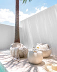 Uniqwa Collections Santorini Resin Side Table