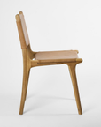 Kempsey Leather Backed Dining Chair - Toffee