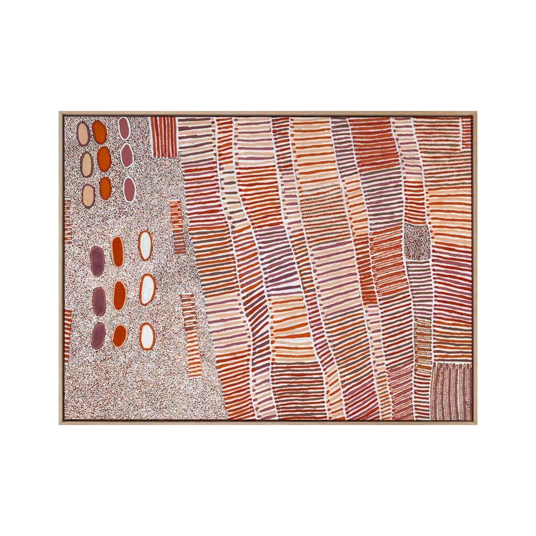 Aboriginal Collection - Lupul Red Canvas Art Print