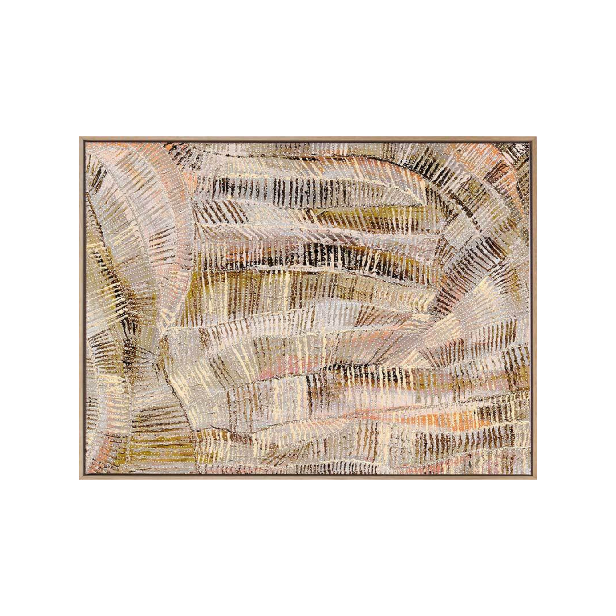 Aboriginal Art Collection - Dhala-Bu-Nya Neutral Canvas Art Print
