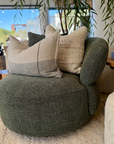 Evans Swivel Chair - Moss