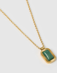 Teo Gold Necklace - Jade