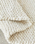 J+J Honeycomb Jute White Rug
