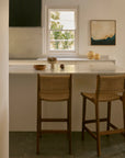 Khairi Woven Barstool - Teak and Viro Rope | Inartisan