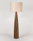 Samson Wood Floor Lamp with Linen Shade