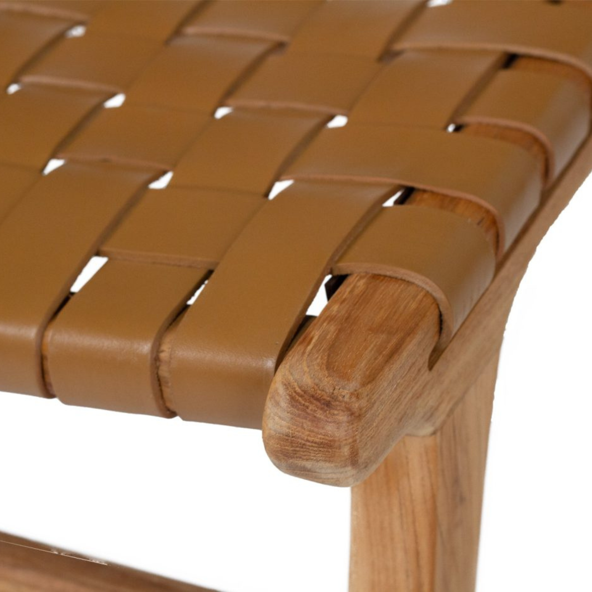 Paloma Woven Leather Backed Counter Stool