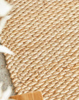 J+J Honeycomb Natural Jute Rug
