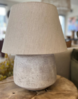Moci Eartheware Table Lamp with Linen Shade