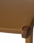Paloma Flat Leather Saddle Stool