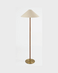 Hunter Leather and Brass Floor Lamp