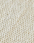 J+J Honeycomb Jute White Rug
