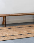 Zebra Bailey Stripe Jute Runner