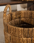 Neri Lineal Texture Banana Leaf Basket