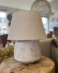 Moci Eartheware Table Lamp with Linen Shade