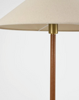 Hunter Leather and Brass Floor Lamp