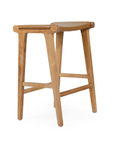 Paloma Flat Leather Saddle Stool