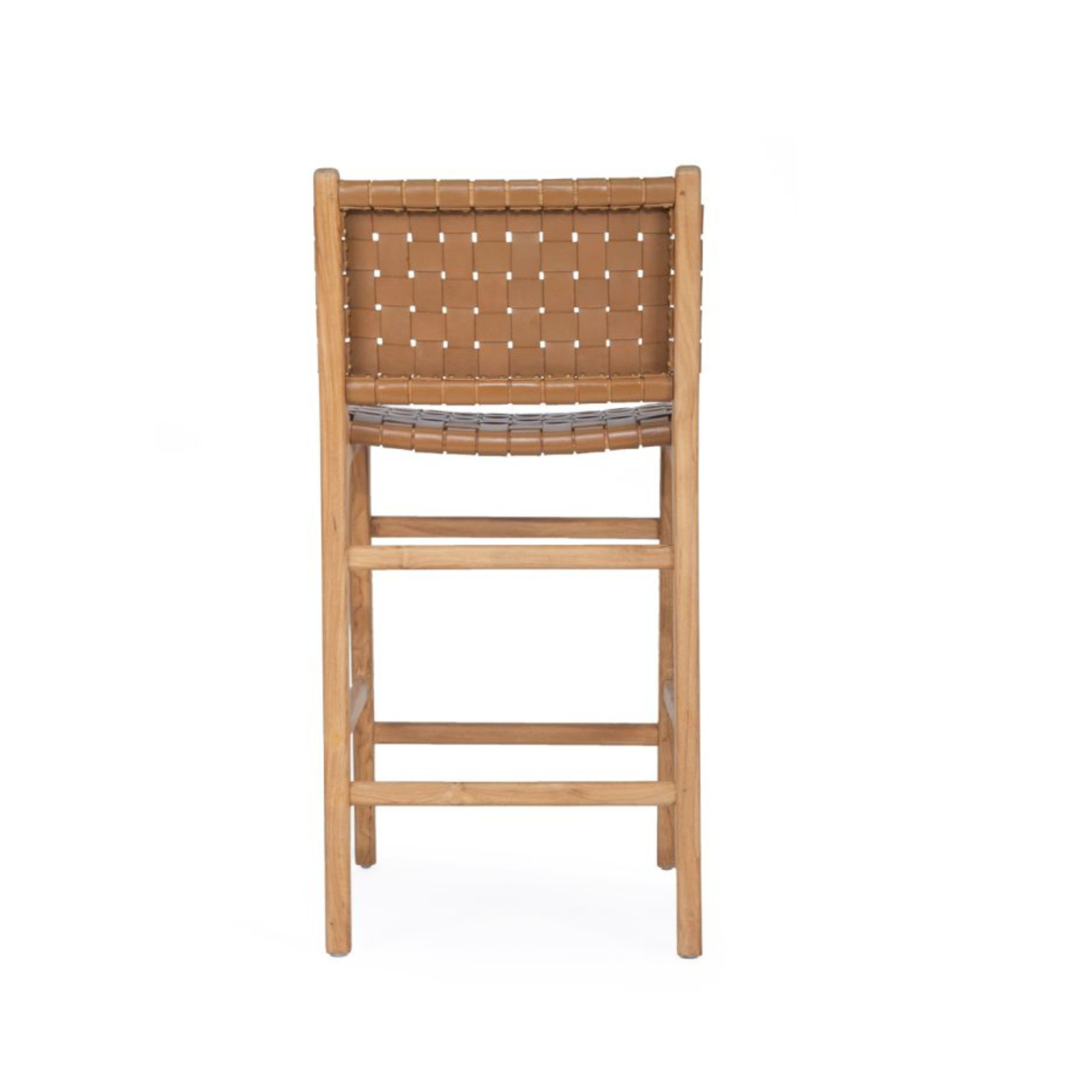 Paloma Woven Leather Backed Counter Stool