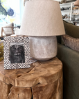 Moci Eartheware Table Lamp with Linen Shade