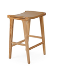Paloma Flat Leather Saddle Stool