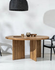 Avus Round Dining Table in Natural