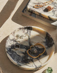 Linea Round Marble Tray