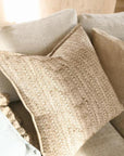 Eadie Lowan Cushion - Natural/Chocolate