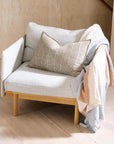 Eadie Lowan Cushion - Natural/Chocolate