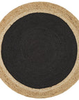 J+J Dinga Jute + Black Flatwoven Rug