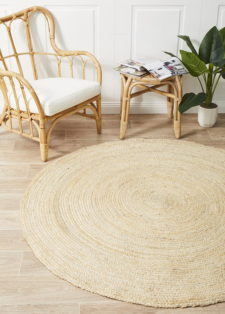 J+J Dinga Pale Jute Flatwoven Rug