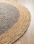 J+J Dinga Jute + Charcoal Flatwoven Rug