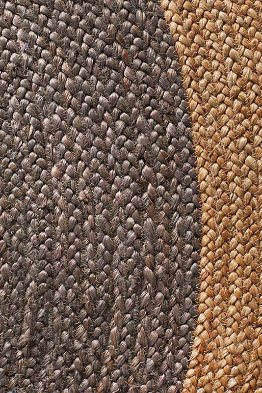J+J Dinga Jute + Charcoal Flatwoven Rug