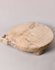 Bleached Round Wooden Chakla