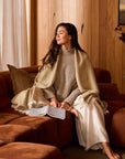 Copenhagen Pure Cashmere Throw - Wasabi
