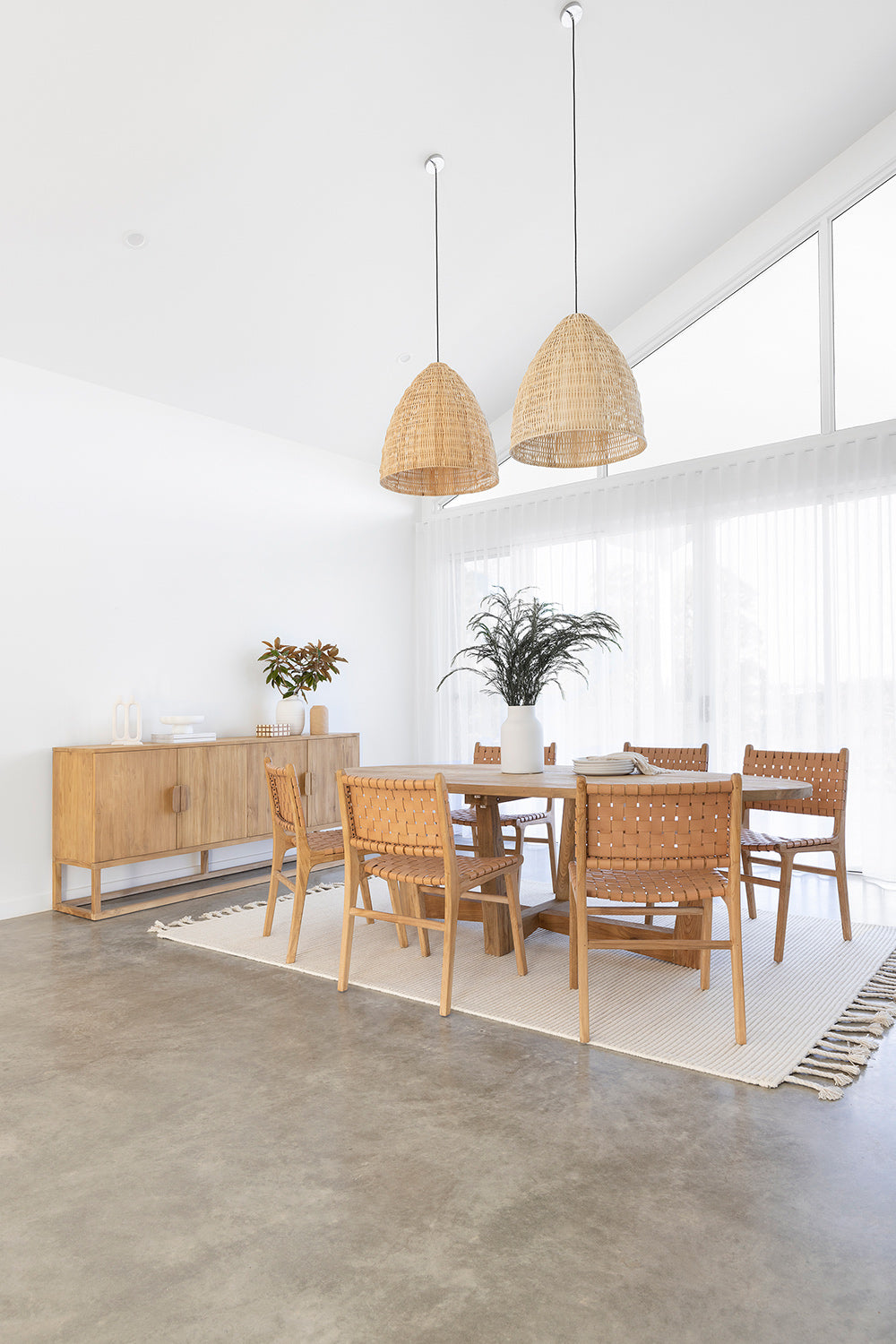 Paloma Woven Leather Dining Chair