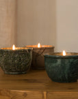 Cira Hand Poured Soy Candle in Marble Vessel