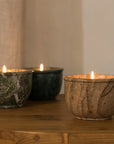 Cira Hand Poured Soy Candle in Marble Vessel