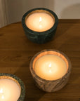 Cira Hand Poured Soy Candle in Marble Vessel